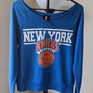 Blue New York Knicks Basketball Sweater Size Small